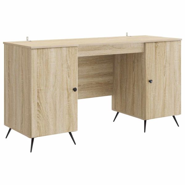 Бюро с рафт Дъб сонома 142,5 x 50 x 75 см Инженерна дървесина