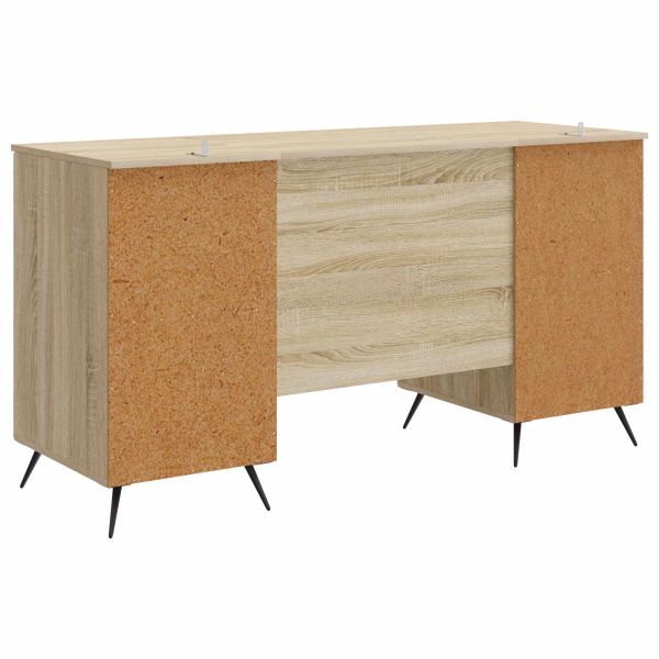 Бюро с рафт Дъб сонома 142,5 x 50 x 75 см Инженерна дървесина