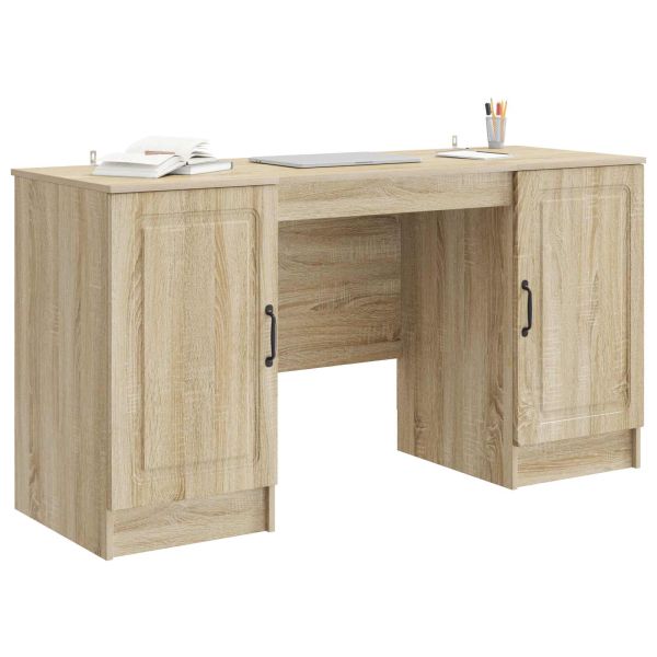 Бюро с рафт Дъб сонома 142,5 x 50 x 75 см Инженерна дървесина