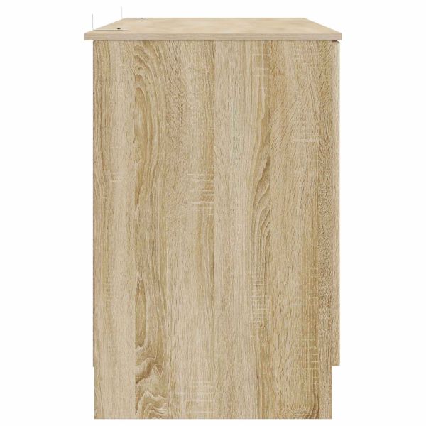 Бюро с рафт Дъб сонома 142,5 x 50 x 75 см Инженерна дървесина