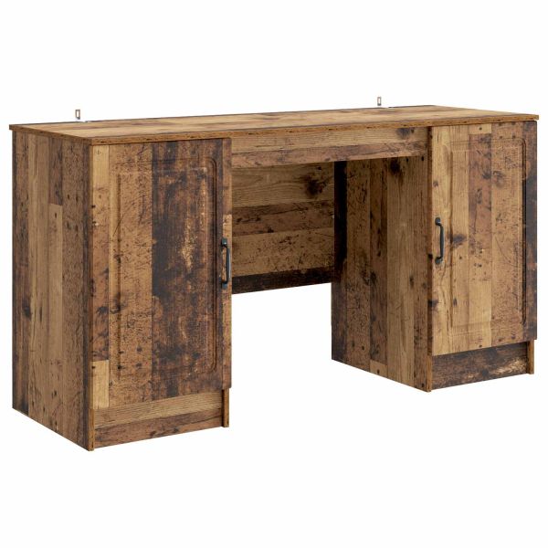 Бюро с рафт Старо дърво 142,5 x 50 x 75 см Инженерна дървесина