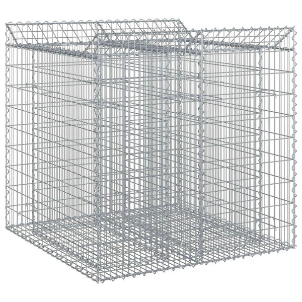 Габиона повдигнато легло 2 pcs Сребристо