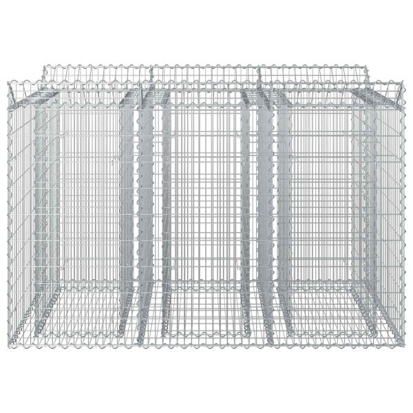 Габиона повдигнато легло 2 pcs Сребристо