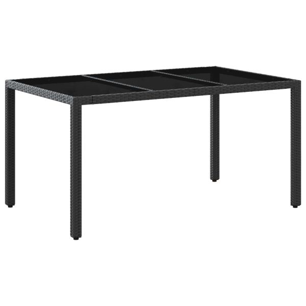 Комплект за хранене на открито 5 pcs Черно 150 x 90 x 75 cm