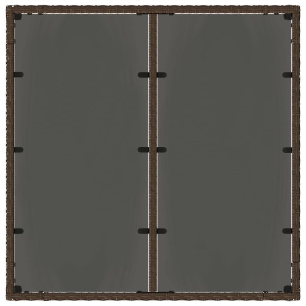 Комплект за хранене на открито 5 pcs Кафяв и кремаво бял