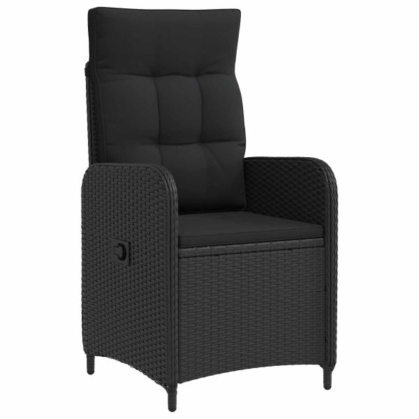 Комплект кафе маси 7 pcs PE ратан и стомана с прахово покритие