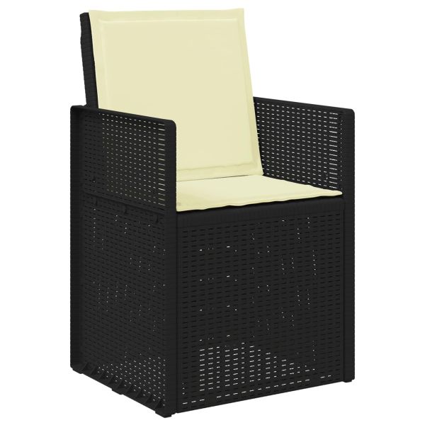 Комплект за хранене в градината 5 pcs Антрацит и кремаво ПП