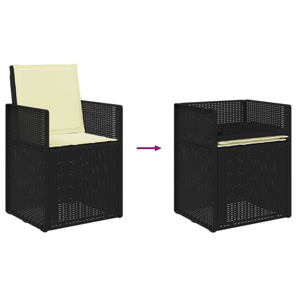 Комплект за хранене в градината 5 pcs Антрацит и кремаво ПП