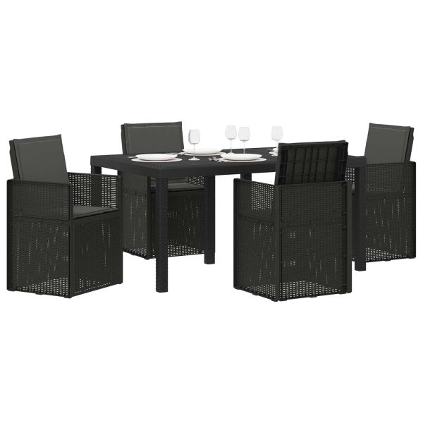 Комплект за хранене в градината с възглавница 5 pcs Антрацит ПП