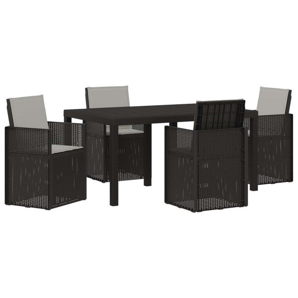 Комплект за хранене в градината 5 pcs Антрацит и Светлосиво ПП