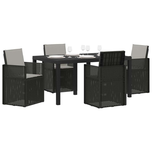 Комплект за хранене в градината 5 pcs Антрацит и Светлосиво ПП