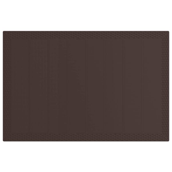 Комплект за хранене в градината 5 pcs Кафяво и антрацит ПП