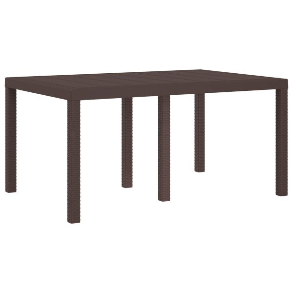 Комплект за хранене в градината 5 pcs Кафяво и таупе ПП