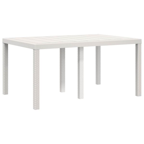 Комплект за хранене в градината 5 pcs Бяло и кремаво ПП