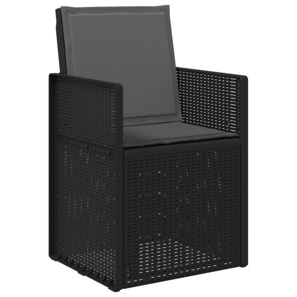 Комплект за хранене в градината с възглавница 7 pcs Антрацит ПП