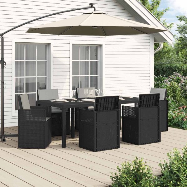 Комплект за хранене в градината 7 pcs Антрацит и Светлосиво ПП