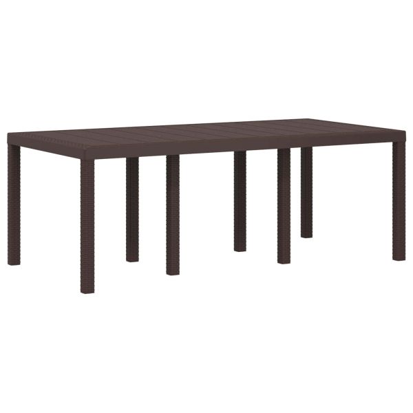 Комплект за хранене в градината 7 pcs Кафяво и антрацит ПП