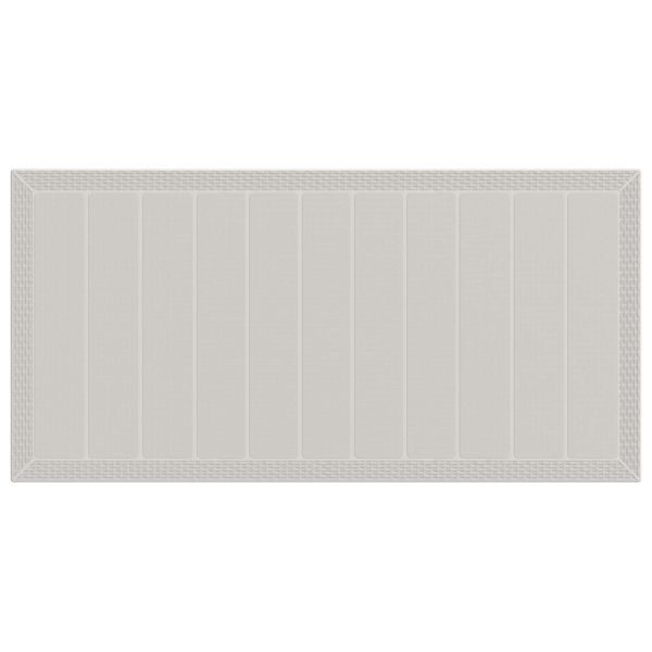 Комплект за хранене в градината 7 pcs Бяло и таупе ПП