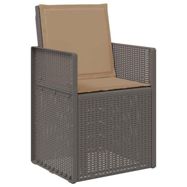 Комплект за хранене в градината 7 pcs Светлосиво и Таупе ПП