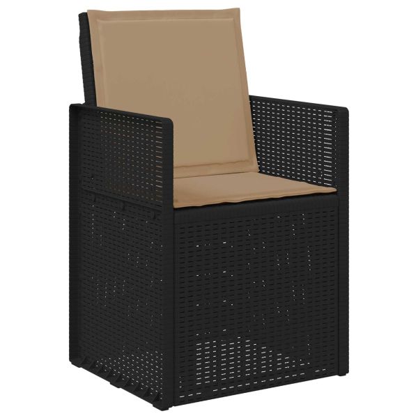 Комплект за хранене в градината 9 pcs Антрацит и таупе ПП