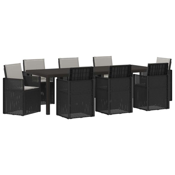 Комплект за хранене в градината 9 pcs Антрацит и Светлосиво ПП