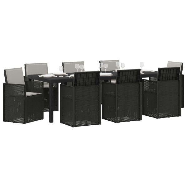 Комплект за хранене в градината 9 pcs Антрацит и Светлосиво ПП