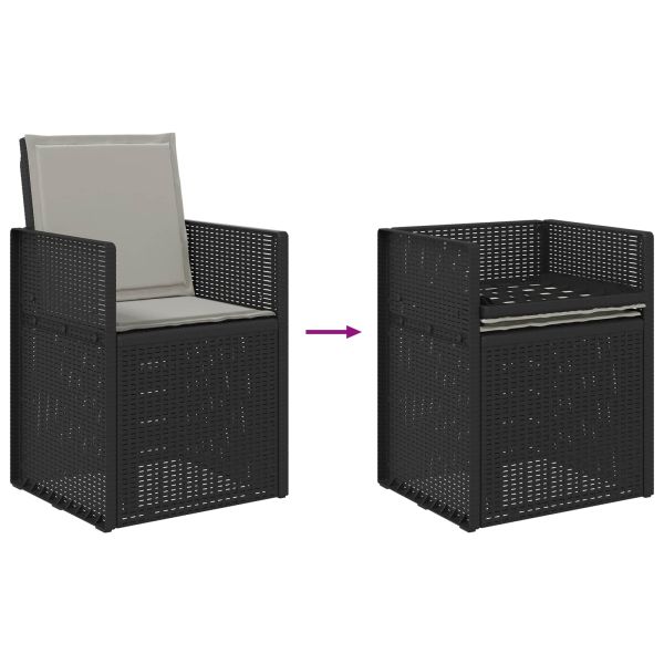 Комплект за хранене в градината 9 pcs Антрацит и Светлосиво ПП