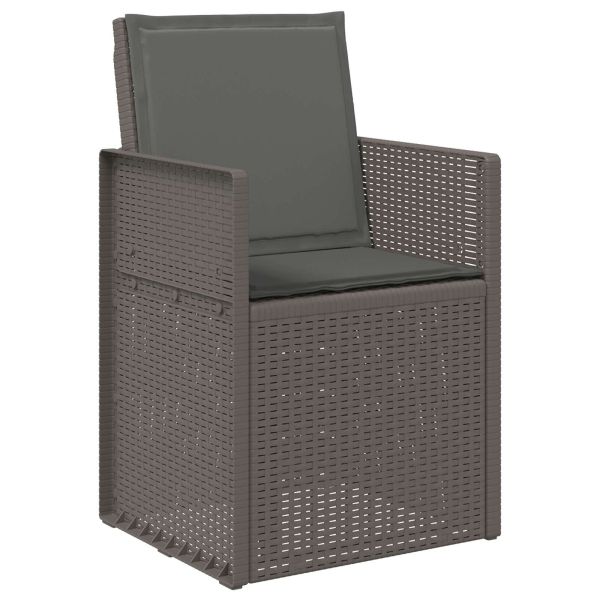 Комплект за хранене в градината 9 pcs Светлосиво и антрацит ПП