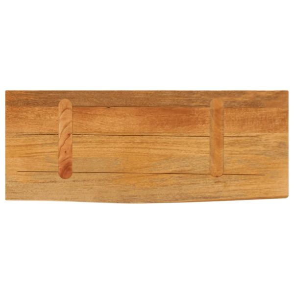 Плот за маса, жив ръб, 80x30x2,5 см, масивно дърво манго
