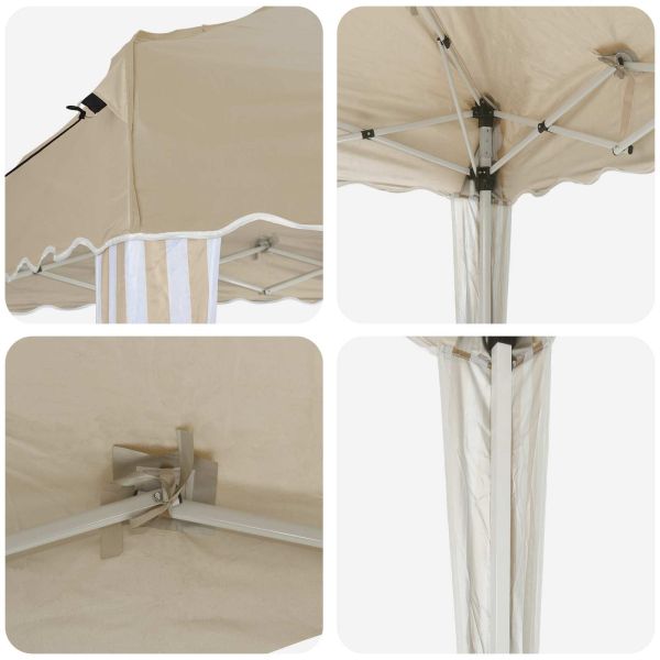 Поп-ъп парти палатка 575 x 290 x 245 см Кремаво