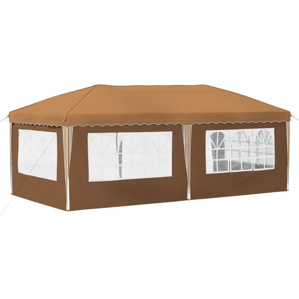 Поп-ъп парти палатка 575 x 289 x 245 см Бежово