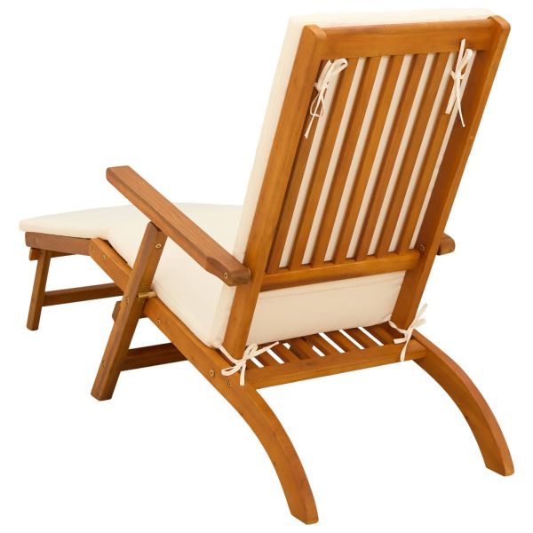 Сгъваем и reclining шезлонг 2 pcs 55 x 146 x 91 см
