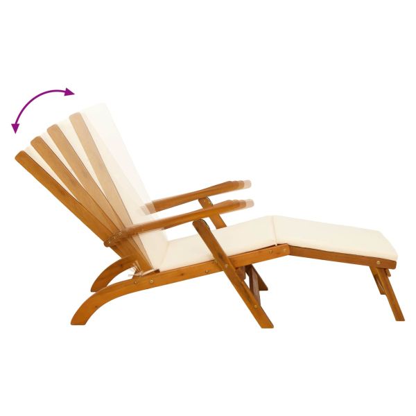 Сгъваем и reclining шезлонг 2 pcs 55 x 146 x 91 см