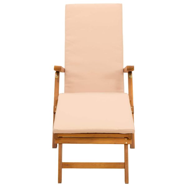 Сгъваем и reclining шезлонг 2 pcs 55 x 146 x 91 см