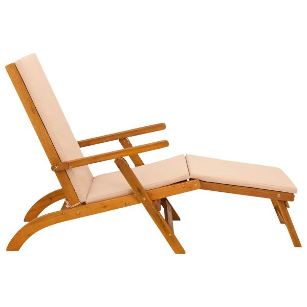 Сгъваем и reclining шезлонг 2 pcs 55 x 146 x 91 см