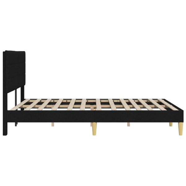 Рамка за легло с таблото Черно 120 x 200 cm Текстил