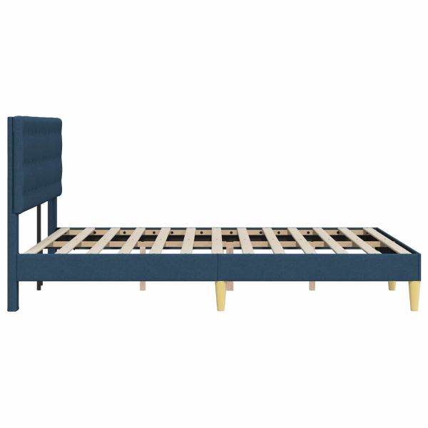 Рамка за легло с таблото Синьо 160 x 200 cm Текстил