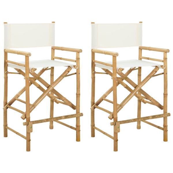 Сгъваем стол на директора 2 pcs Естествен 58 x 48 x 115 см