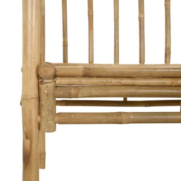 Градинска арка с пейка Естествен 115 x 50 x 205 см Бамбук