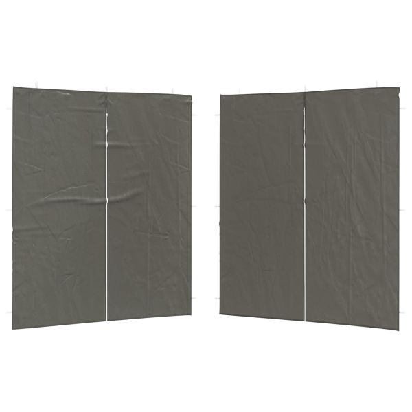 Стена на палатка за парти 2 pcs Антрацит 200 x 195 см