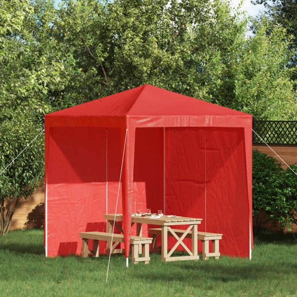 Стена на палатка за парти 2 pcs Червено 200 x 195 см