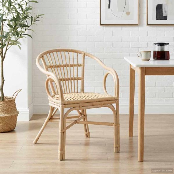 Сгъваем Стол Натурално 58 x 60 x 81 см Ратан