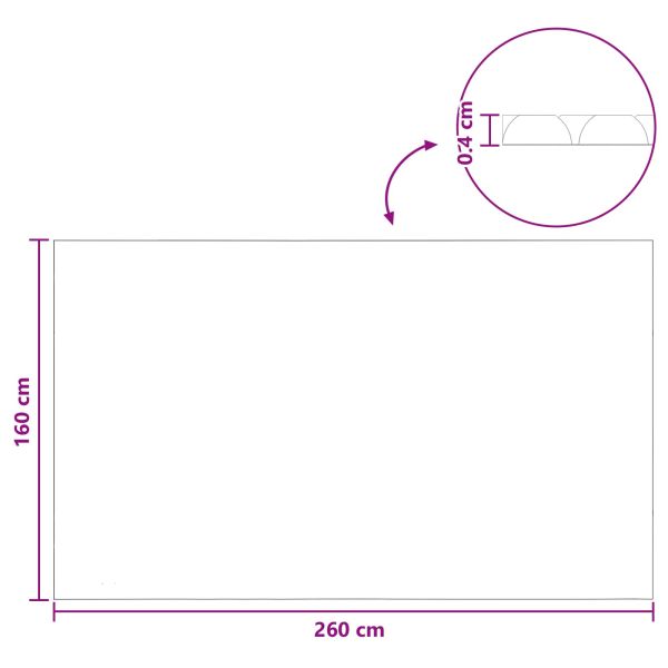Покривало за басейн с високо качество Черно 260 x 160 cm ПЕ
