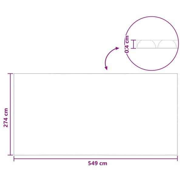 Покритие за басейн Изключително тежко Черно 549 x 274 cm ПЕ