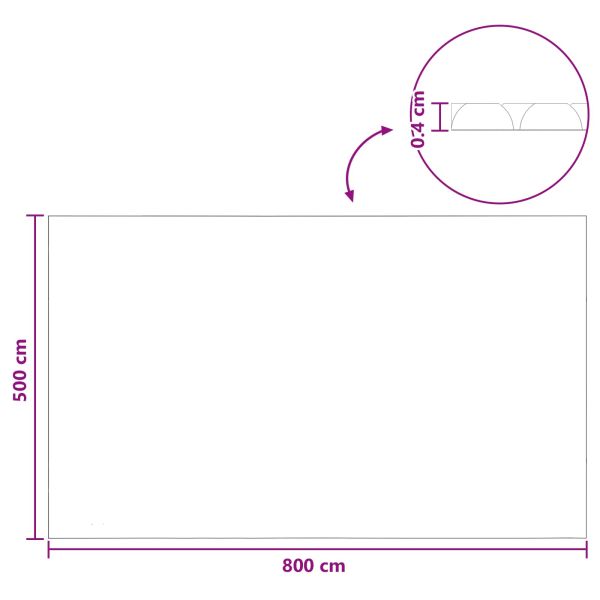 Покритие за басейн Изключително тежко Черно 800 x 500 cm ПЕ