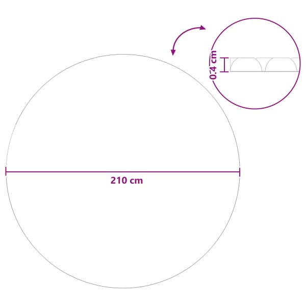Покритие за басейн Изключително тежко Синьо 210 cm ПЕ