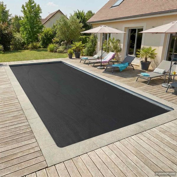 Покритие за басейн Черно 800 x 400 см ПЕ