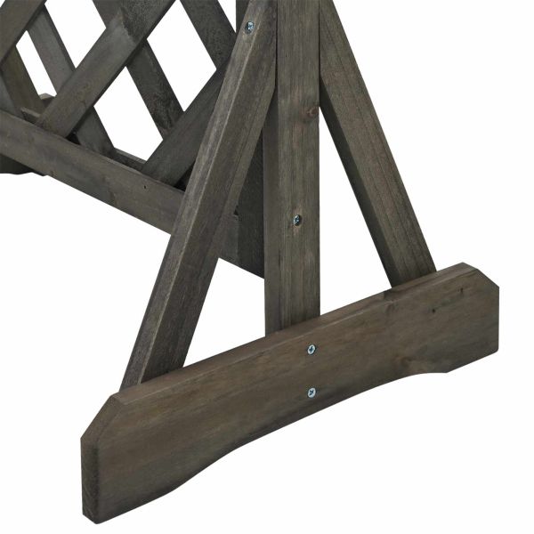 Вертикална градинска решетката Сиво 48 x 30 x 70,5 см