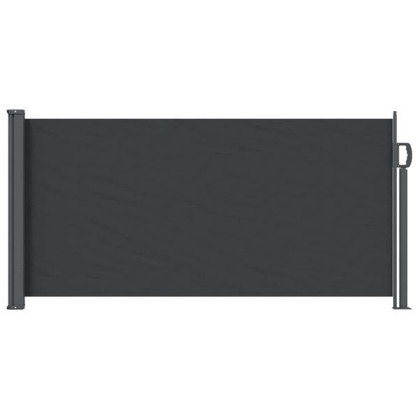 Сгъваема странична перголка Черно 300 x 100 cm Полиестер