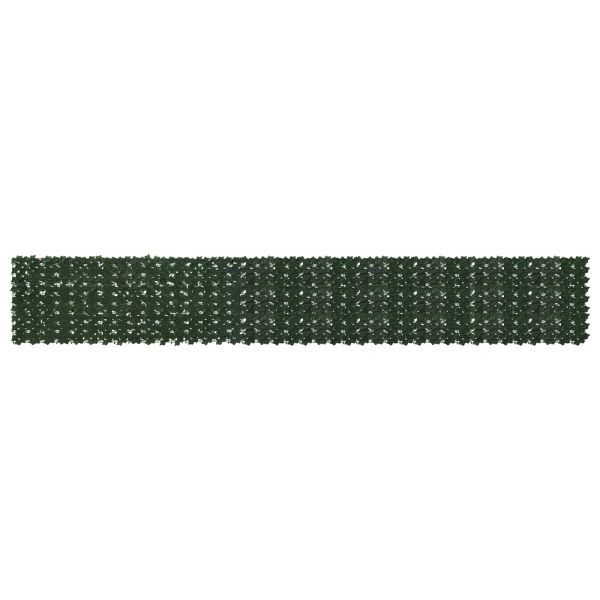 Завеса за балкон с листа Тъмнозелено 500 x 75 cm